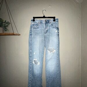 Garage Light Blue Women's Straight Leg Jeans